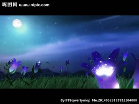 月亮花朵舞台视频