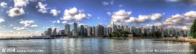 温哥华天际线全景