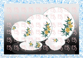 绿花陶瓷餐具