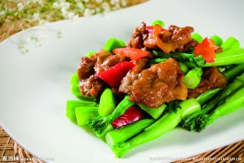菜心炒上肉
