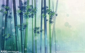 清新竹子背景