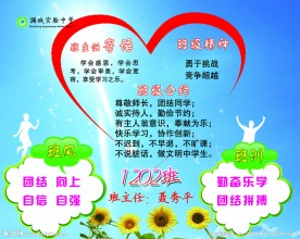 班级文化 班级展板