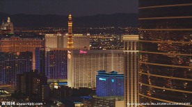 国外城市夜晚航拍