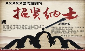 影楼招聘PSD