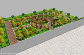 绿化长廊效果图