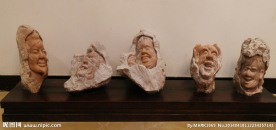 石雕人头像