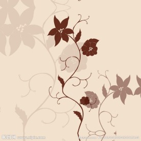 抽象树枝花朵