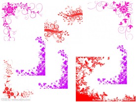 边角装饰花纹笔刷