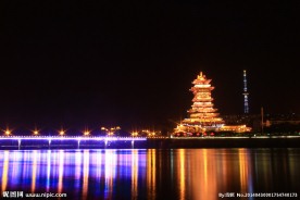 绵阳越王楼夜景