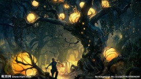 风景 手绘 插画