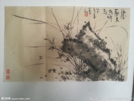国画兰花