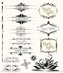 欧式花纹分隔符分割线