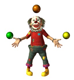 可爱的小丑设计素材