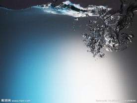 蓝色水花