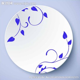 盘子花纹