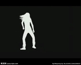 人物剪影舞蹈视频素材