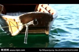 湖水小船视频素材