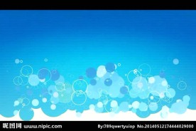 蓝色光圈光斑背景视频