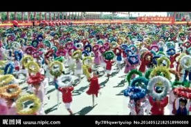 节日人群欢呼视频素材