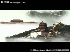 水墨风景画视频素材