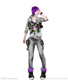 插画 美女 PSD