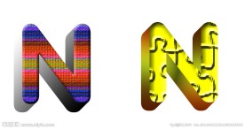 N立体字