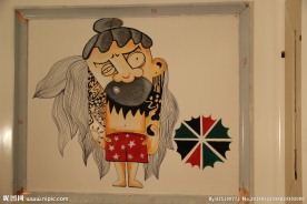 人物墙绘丙烯颜料墙绘