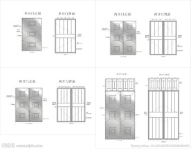 不锈钢大门效果图