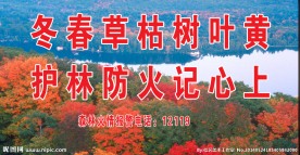 森林防火宣传牌