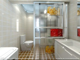 卫生间效果图 带贴图