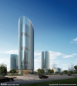 现代办公楼效果图