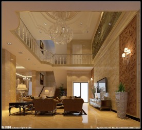 别墅大厅效果图