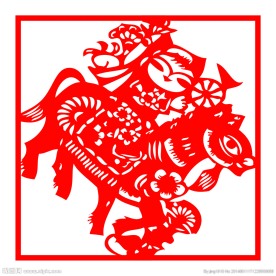 剪纸马
