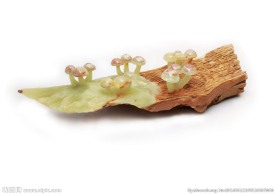 玉 玉蘑菇 古典玉器 