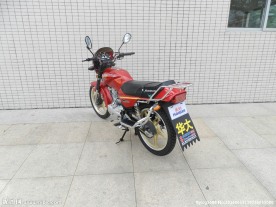 摩托车HJ125-5B红色黄钢
