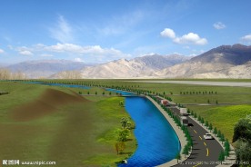 标准二级公路绿化效果图