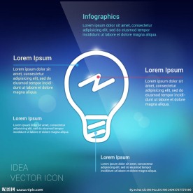创意图标设计创新灯泡