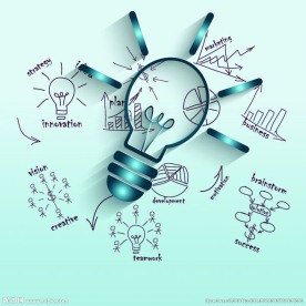 创意图标设计创新灯泡