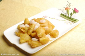 咸蛋黄菠萝虾仁