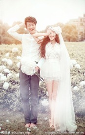 个性婚纱照 婚纱照