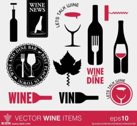 红酒设计 红酒图标