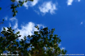 蓝天白云背景素材