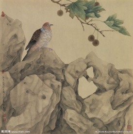 鸟儿 国画