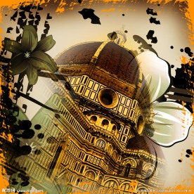 城堡建筑 无框画