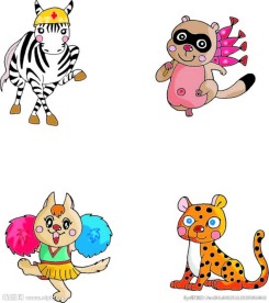 动物 卡通动物 动物大