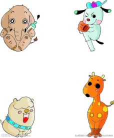 动物 卡通动物 动物大