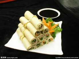 干豆腐卷小葱