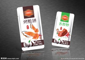 烤鸭翅　香脖脖 包装
