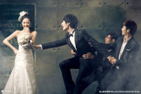 个性婚纱照 婚纱照