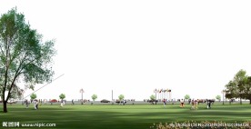 PS分层室外效果图素材